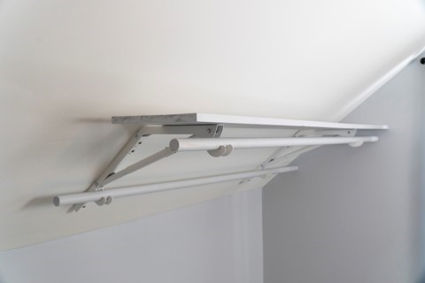 Closet rod for online sloped ceiling