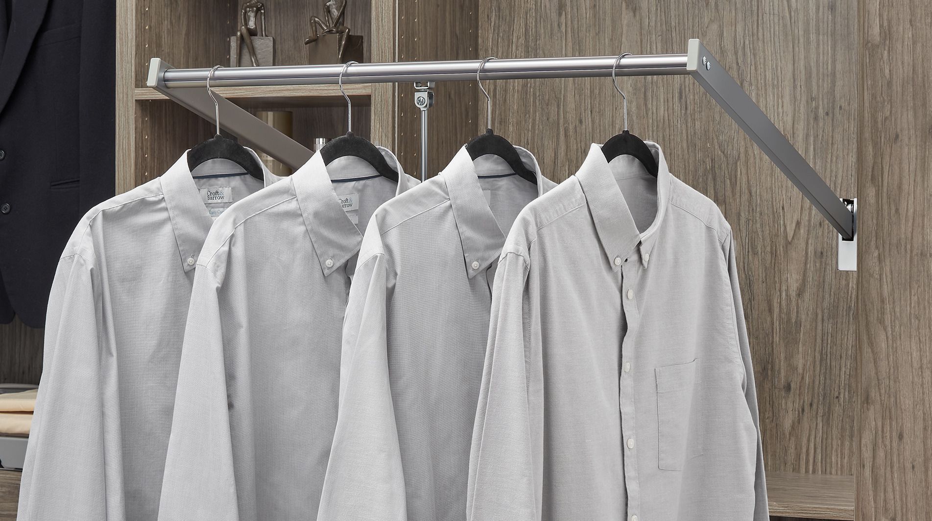 Hanging Clothes Rack  Wood Garment Rack – KROFT
