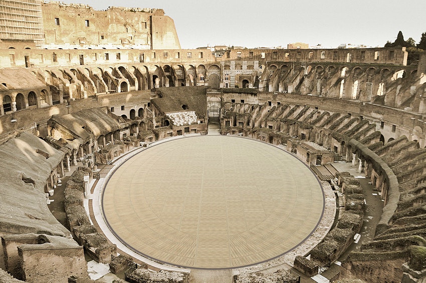 Roman Colosseum floor