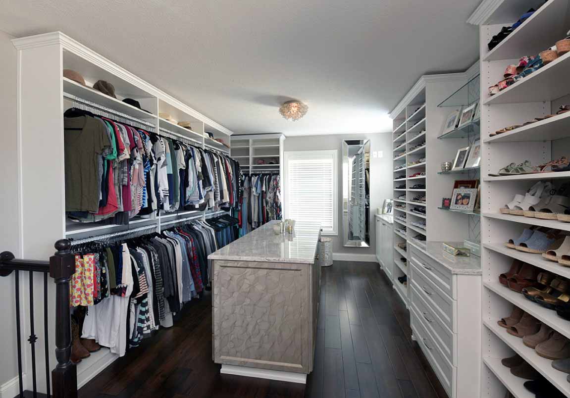 Giant Walk-In Closet - Showplace Cabinetry