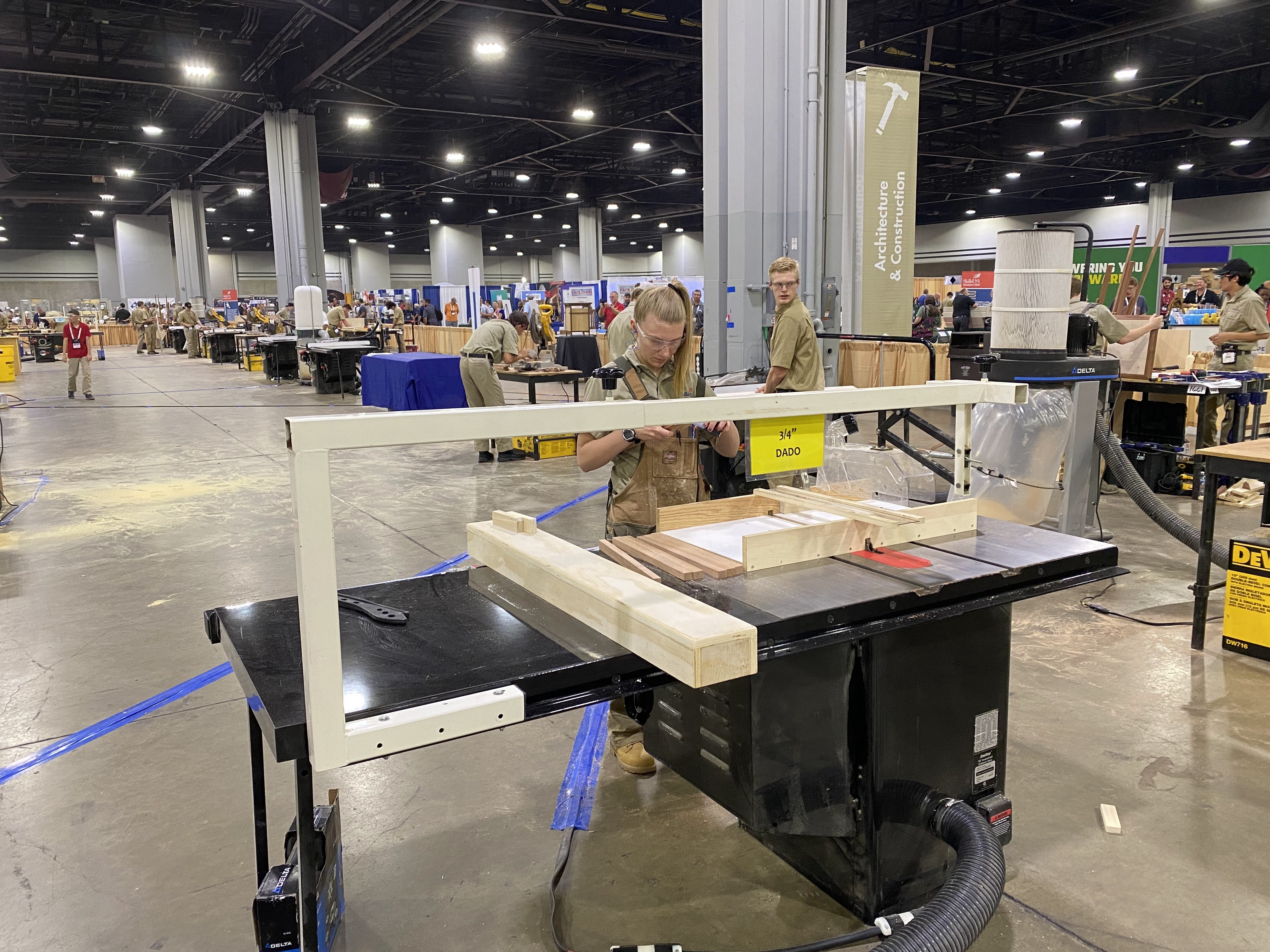 Students compete in first live SkillsUSA Cabinetmaking contest since 2019