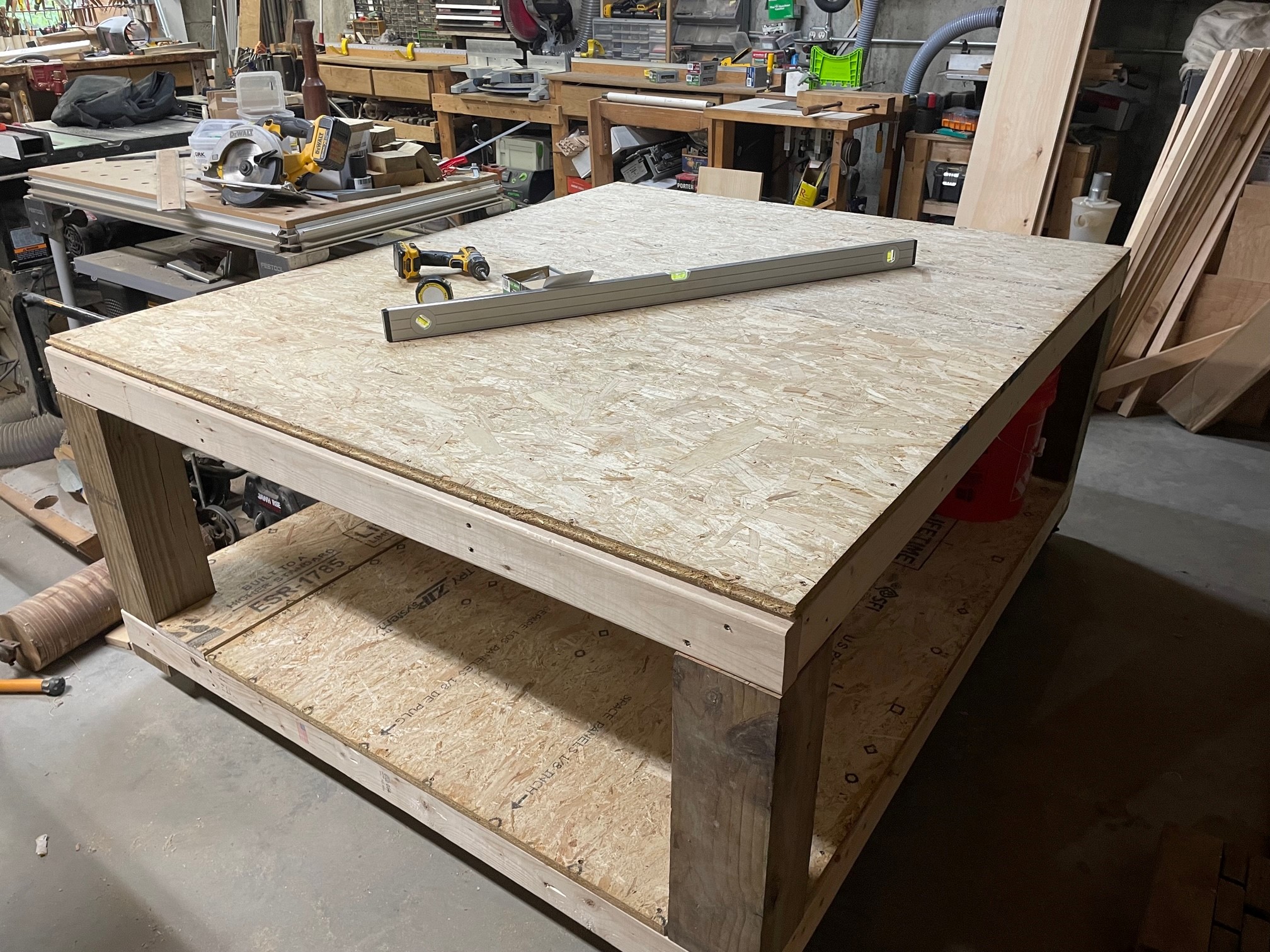 Shop-built CNC table