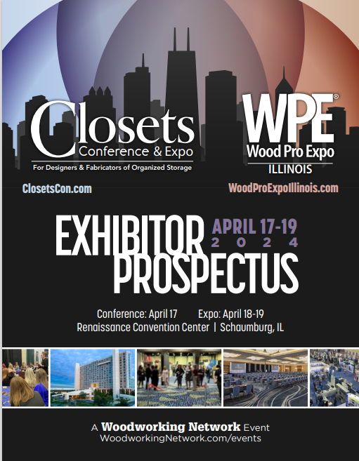 Box office opens for 2024 Closets Expo and Wood Pro Expo Illinois