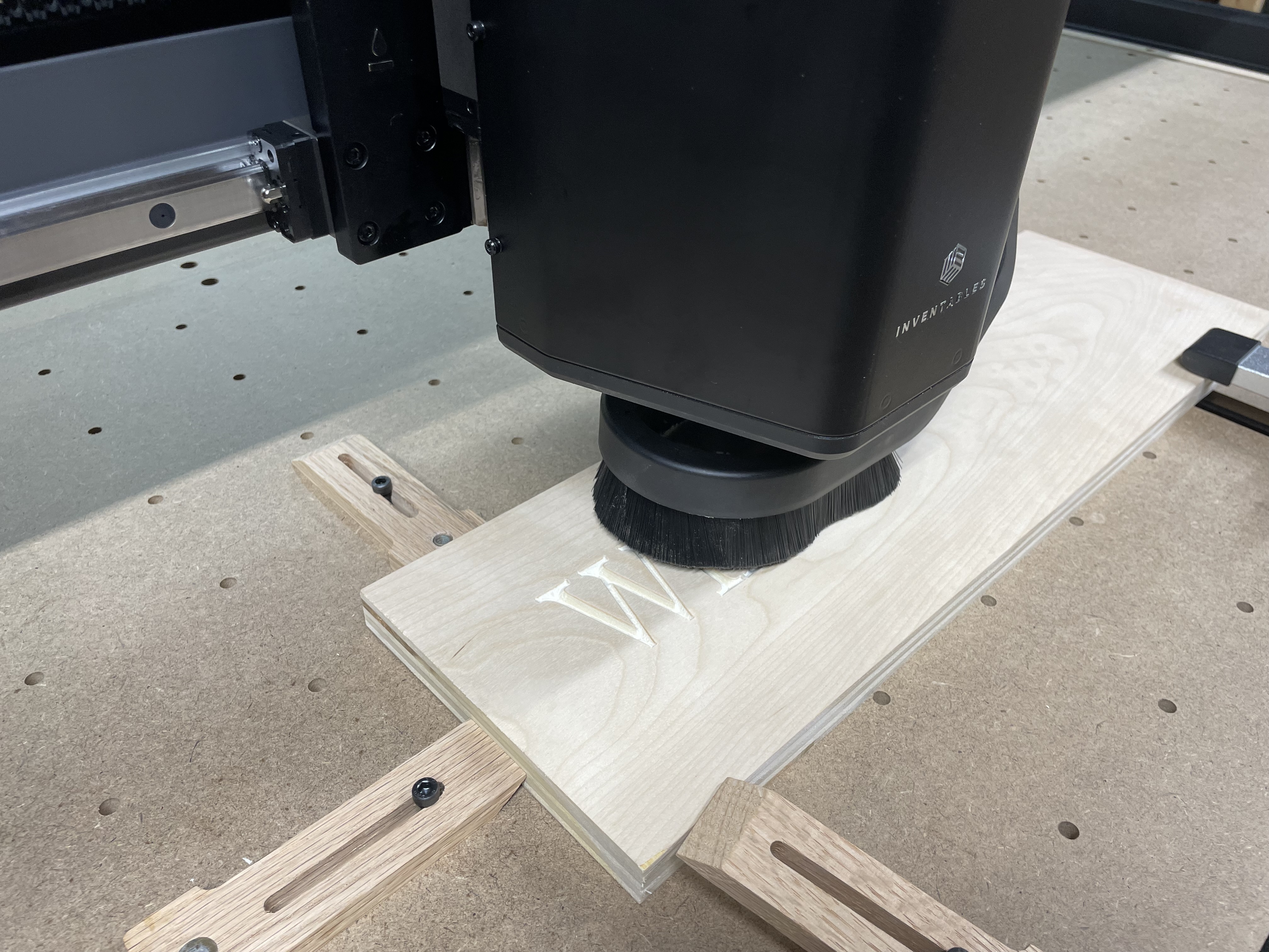 Dust hood on X-Carve Pro CNC