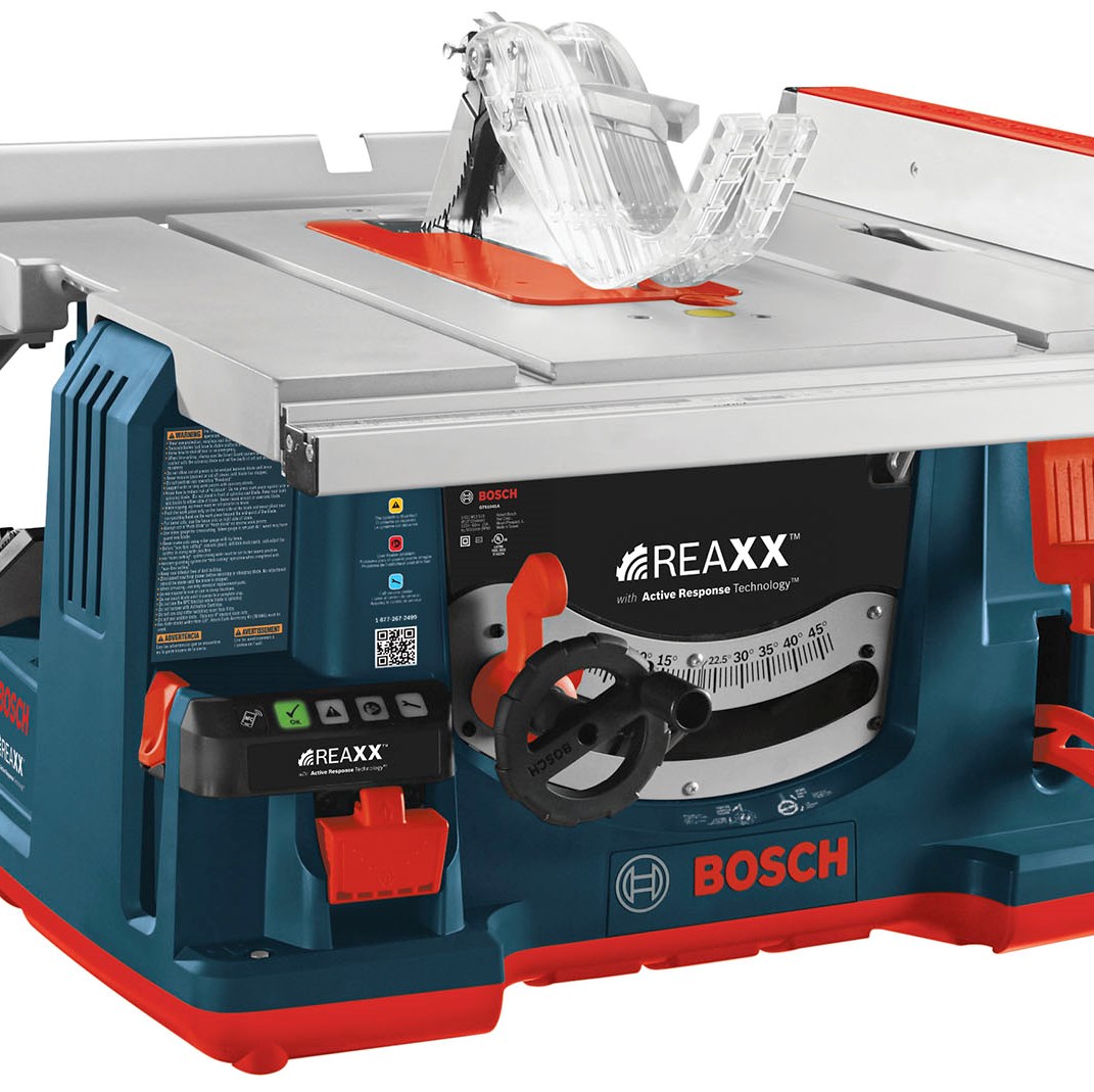 Bosch REAXX Jobsite Table Saw Has Flesh 