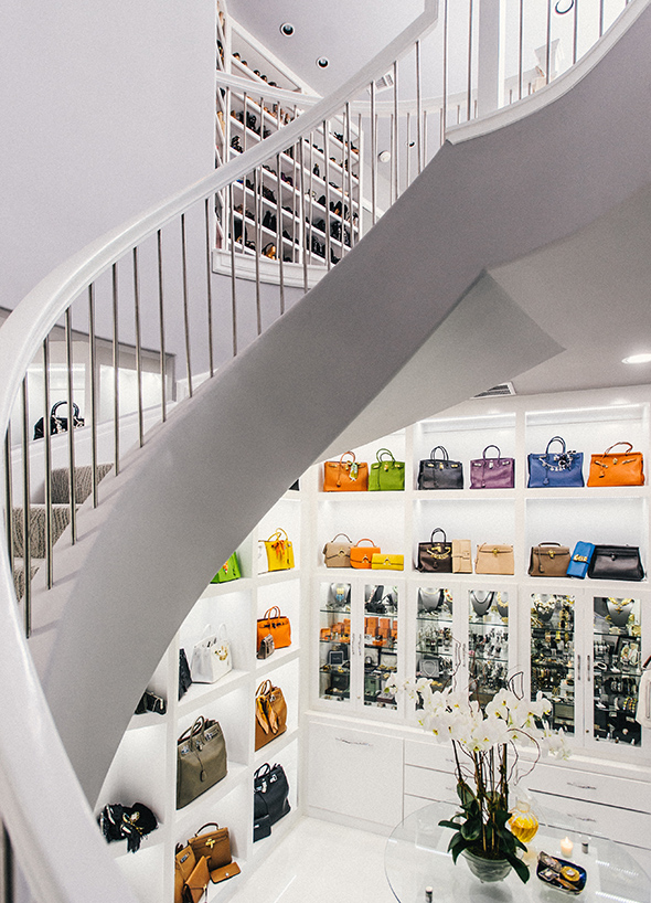 Purse Display Shelves - Contemporary - closet - Neiman Marcus Blog