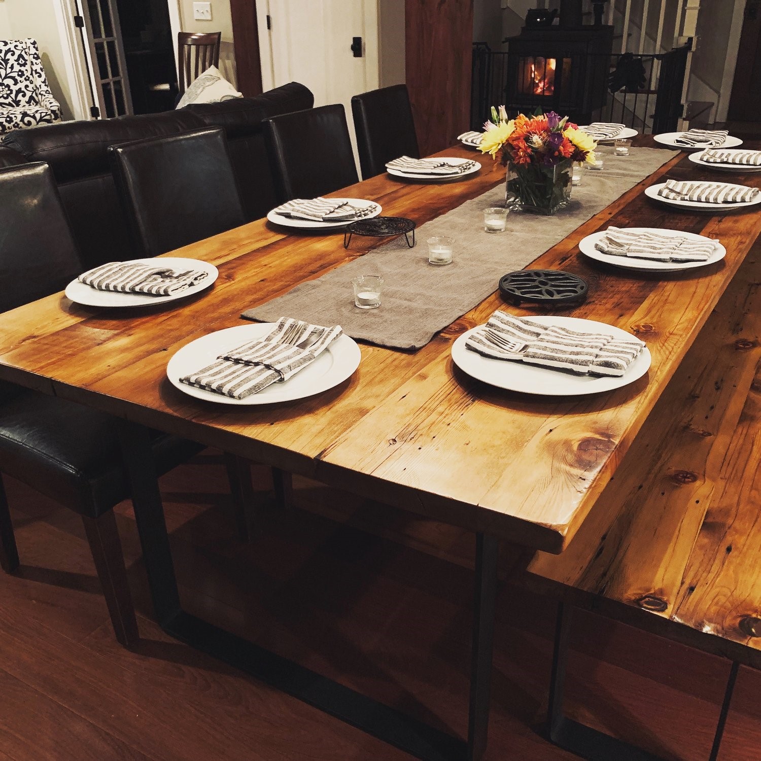 Rowe Station Woodworks dining table