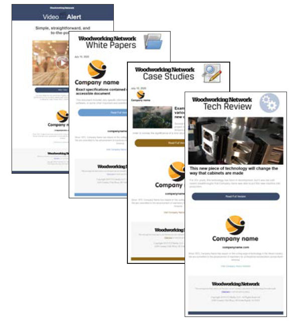 Templated Email Screenshots