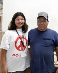 Enrique, who has been working at Dura Supreme for over 26 years teaches his granddaughter about his role in the Inventory Control Department.