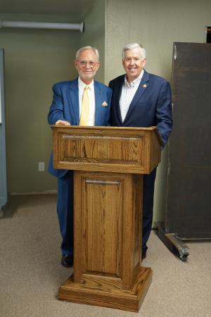 Paul Alexander and Missouri Governor Mike Parson.