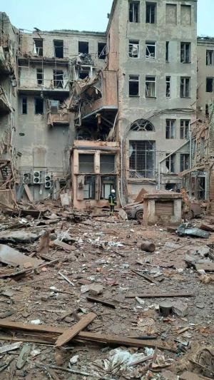 Ukraine under fire.
