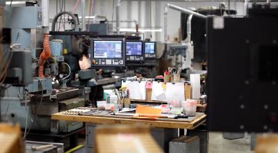 A series of MachMotion controls at McDermott Cue.