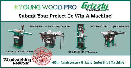 YoungWoodPro & Grizzly Machine Winner Ad