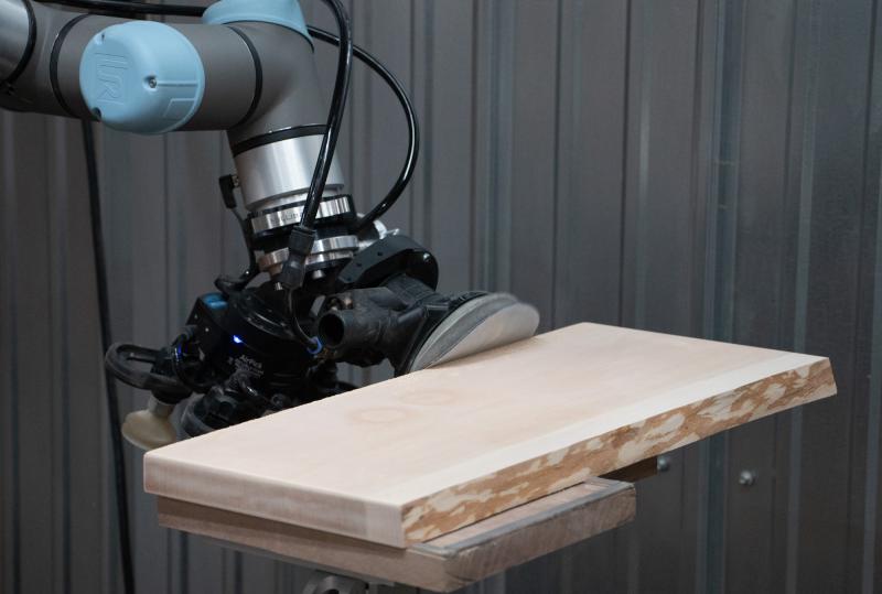 Edge sanding.