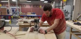Pittsburg State University woodworking lab