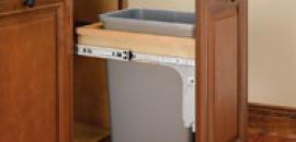Reduced Depth Top Mount Pull-out Waste Containers