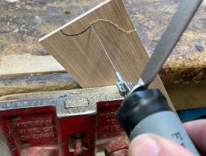 Cutting with Spyral coping saw