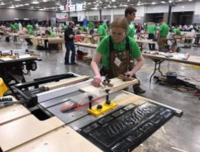 Madison College student Cat Cole competes at SkillsUSA Wisconsin