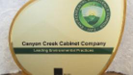 Canyon Creek Cabinet Wins Environmental Excellence Award