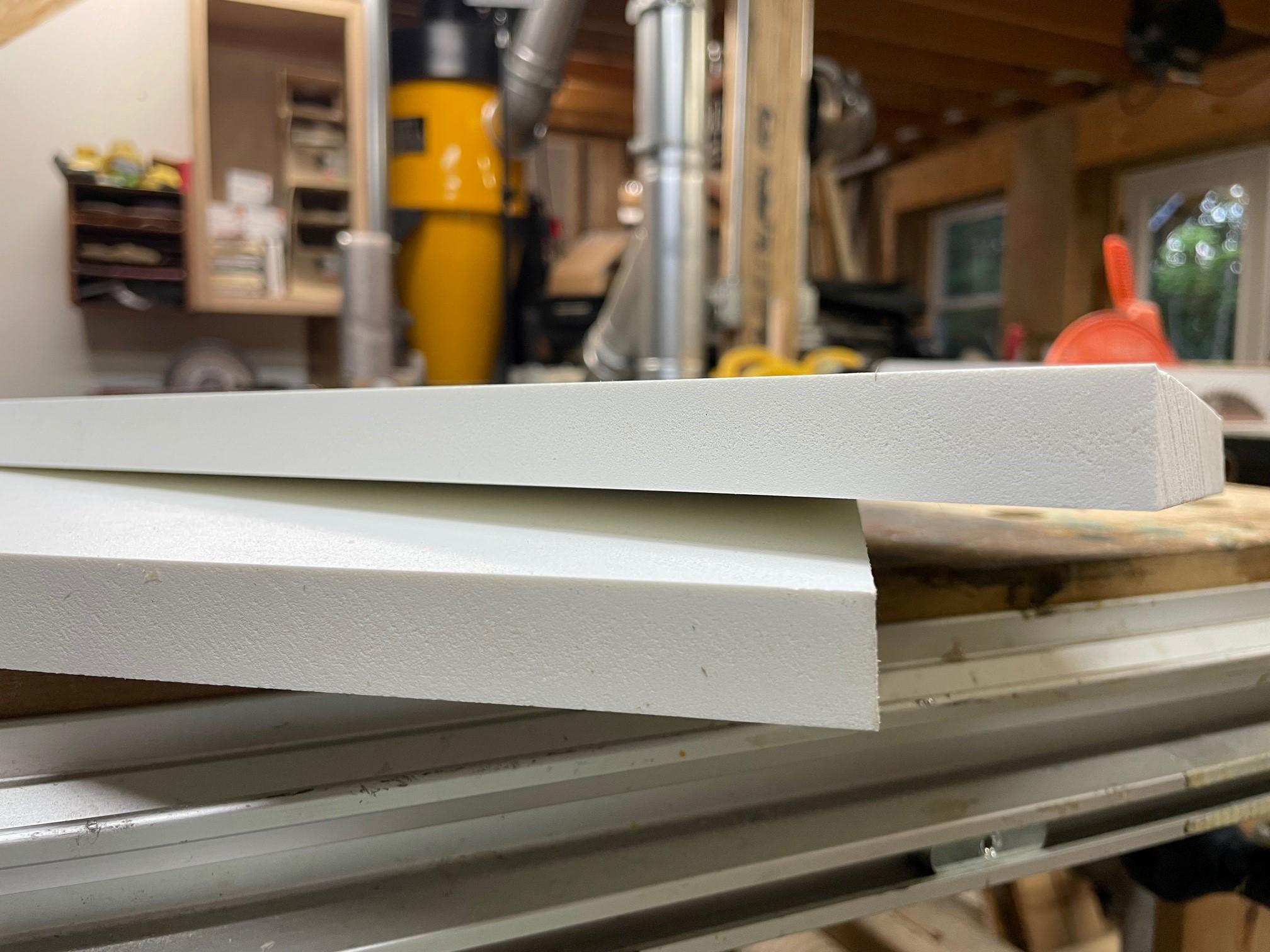 Palram Palight board cut edges.