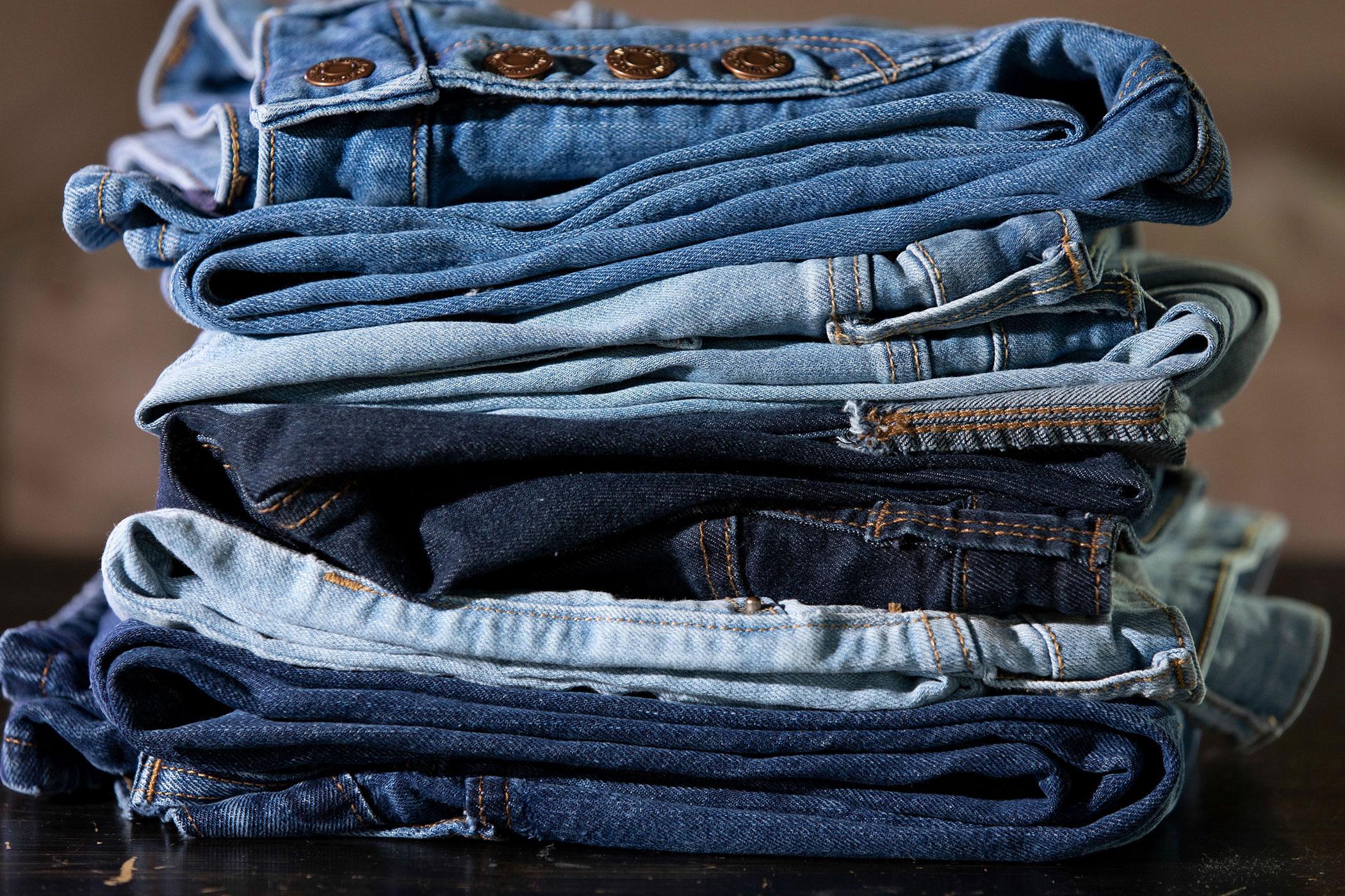 Blue jeans from UGA study (photo by Andrew Davis Tucker/UGA)