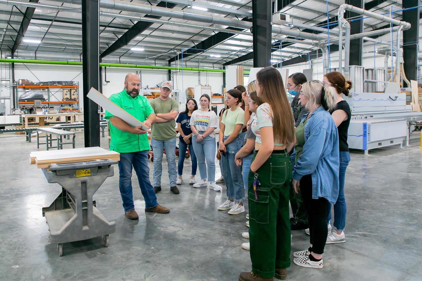 Gator Millworks Manufacturing Day 2021 students, machines
