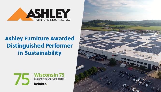 AShely Furniture wins sustainability award.