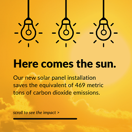 Vanguard adds solar panels to North Carolina plant.