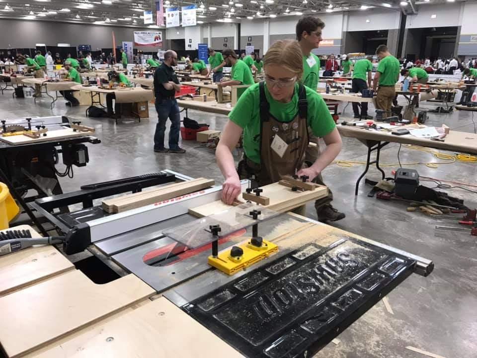 Madison College student Cat Cole competes at SkillsUSA Wisconsin