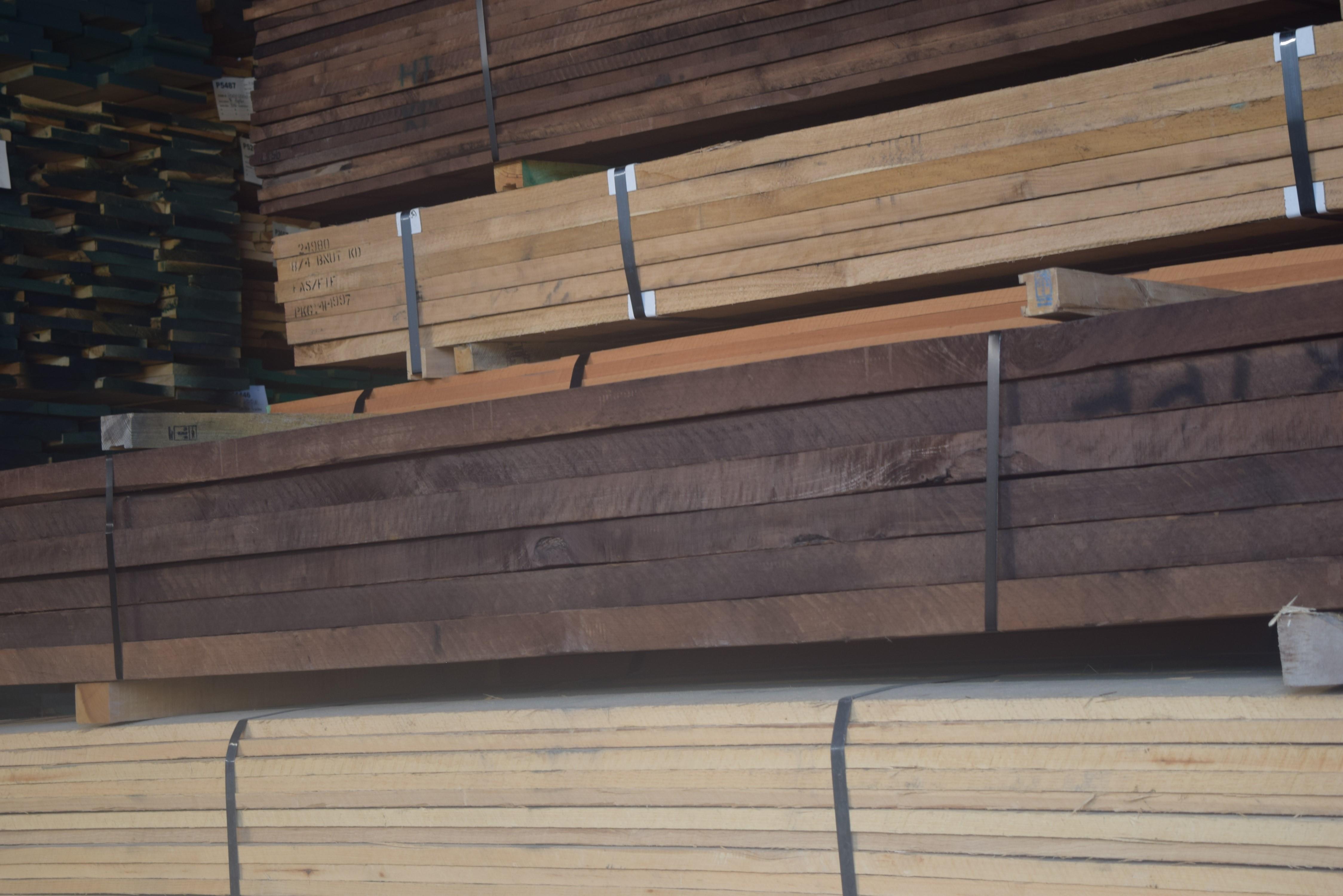 Lewis Lumber Products veneer grade walnut lumber