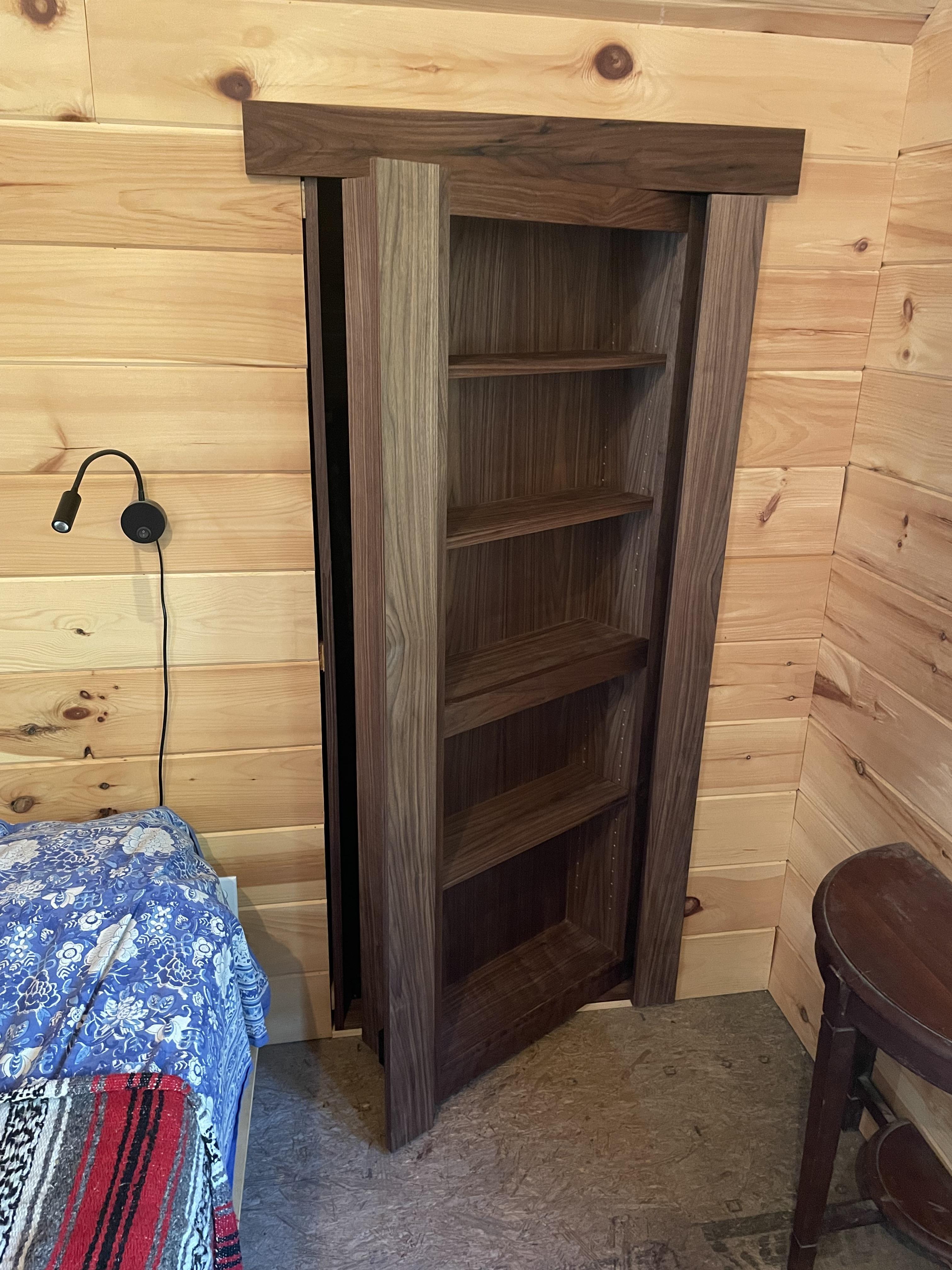 Hidden-door Bookcase Woodworking Plan