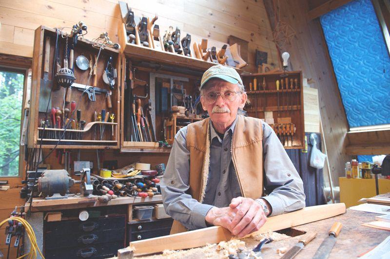 Jere Osgood in his shop