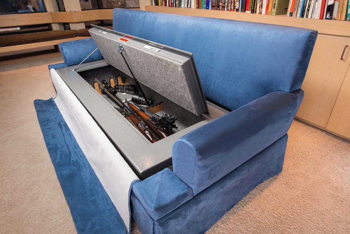 Bulletproof furniture conceals a gun safe Woodworking Network